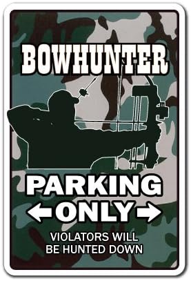 Bowhunter שלט Bow Hunter צבי חץ Hunt Hunt Huntating Hunting Target Target | מקורה/חיצוני | 14 שלט פלסטיק
